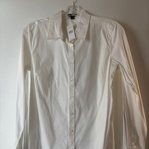 Ann Taylor classic white shirt, 6, NWT